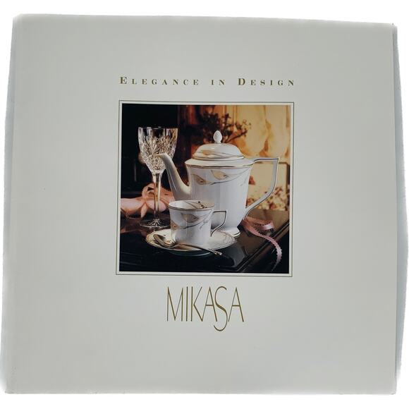 Vintage Mikasa Fine Dining Brochure Photos Illustrations Elegant Designs Flyer - Picture 1 of 6